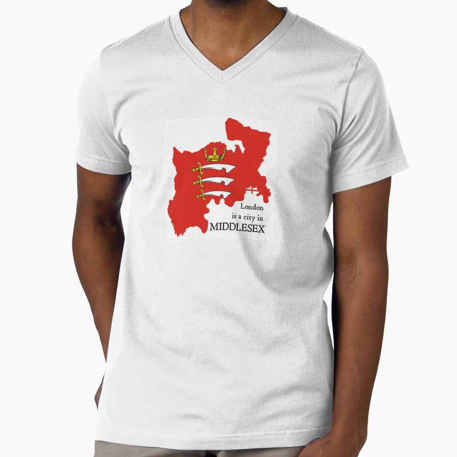 London is a city in Middlesex by BoozyBadger Unisex T-shirt, Sweatshirt, Hoodie, Long Sleeve Tee - T-Shirt, Sweatshirt, Hoodie