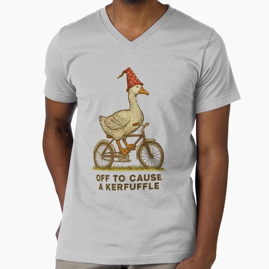 OFF TO CAUSE A KERFUFFLE by annaottertion Unisex T-shirt, Sweatshirt, Hoodie, Long Sleeve Tee - T-Shirt, Sweatshirt, Hoodie