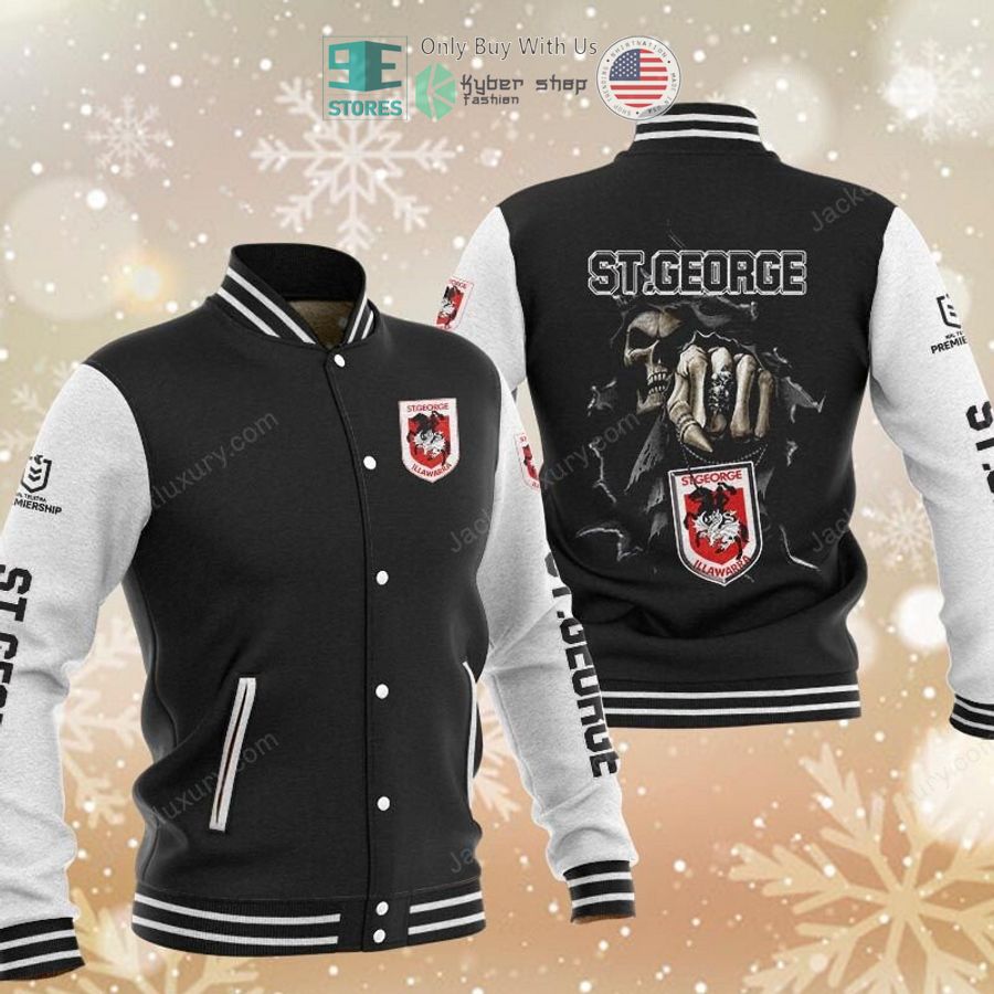 BEST St. George Illawarra Dragons Death Baseball Jacket Unisex T-shirt, Sweatshirt, Hoodie, Long Sleeve Tee - T-Shirt, Sweatshirt, Hoodie