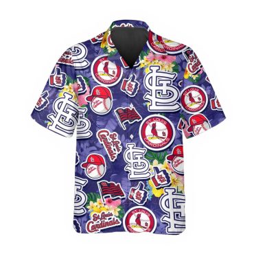 St. Louis Cardinals Floral Summer Hawaiian Shirt Unisex T-shirt, Sweatshirt, Hoodie, Long Sleeve Tee - T-Shirt, Sweatshirt, Hoodie