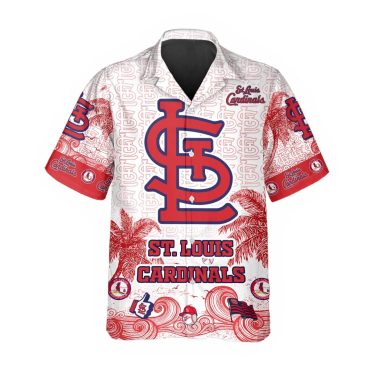 St. Louis Cardinals Ocean Waves Hawaiian Shirt Unisex T-shirt, Sweatshirt, Hoodie, Long Sleeve Tee - T-Shirt, Sweatshirt, Hoodie