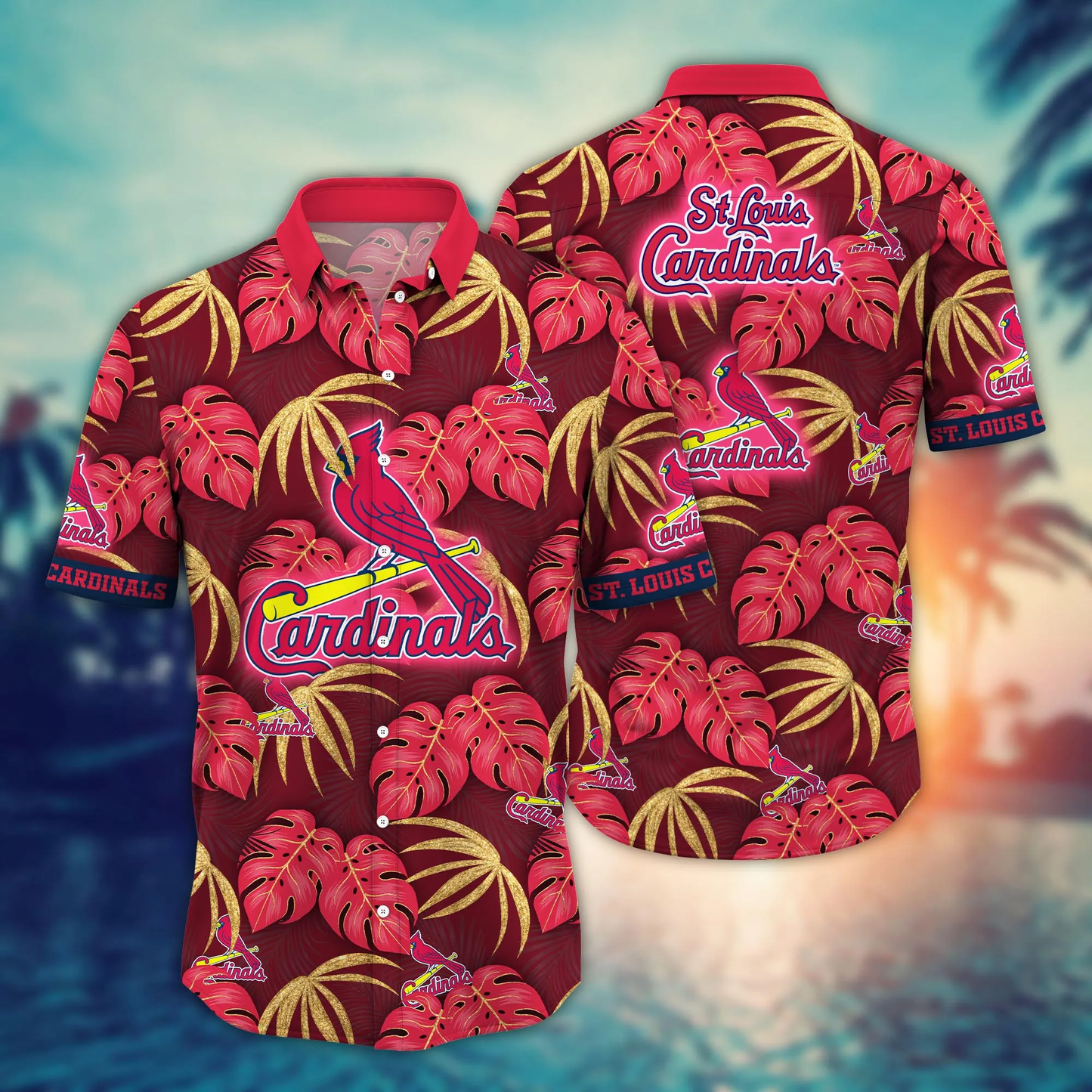St. Louis Cardinals MLB Hawaiian Shirt Beach Breeze Aloha Shirt Unisex T-shirt, Sweatshirt, Hoodie, Long Sleeve Tee - T-Shirt, Sweatshirt, Hoodie