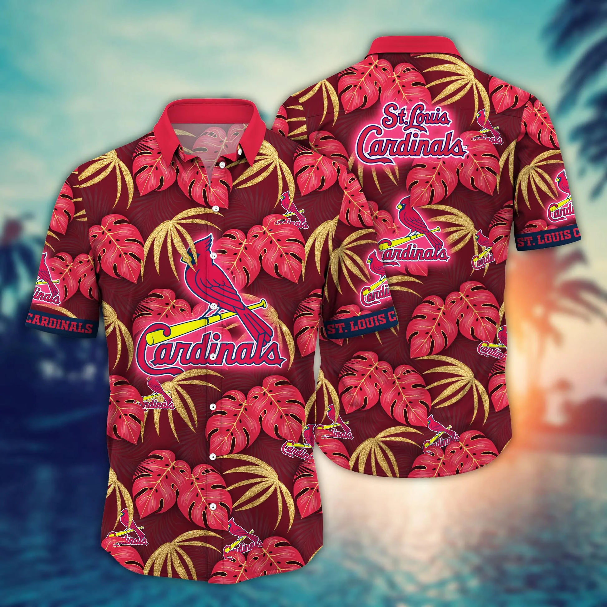 St. Louis Cardinals MLB Hawaiian Shirt Beach Breeze Aloha Shirt Unisex T-shirt, Sweatshirt, Hoodie, Long Sleeve Tee - T-Shirt, Sweatshirt, Hoodie