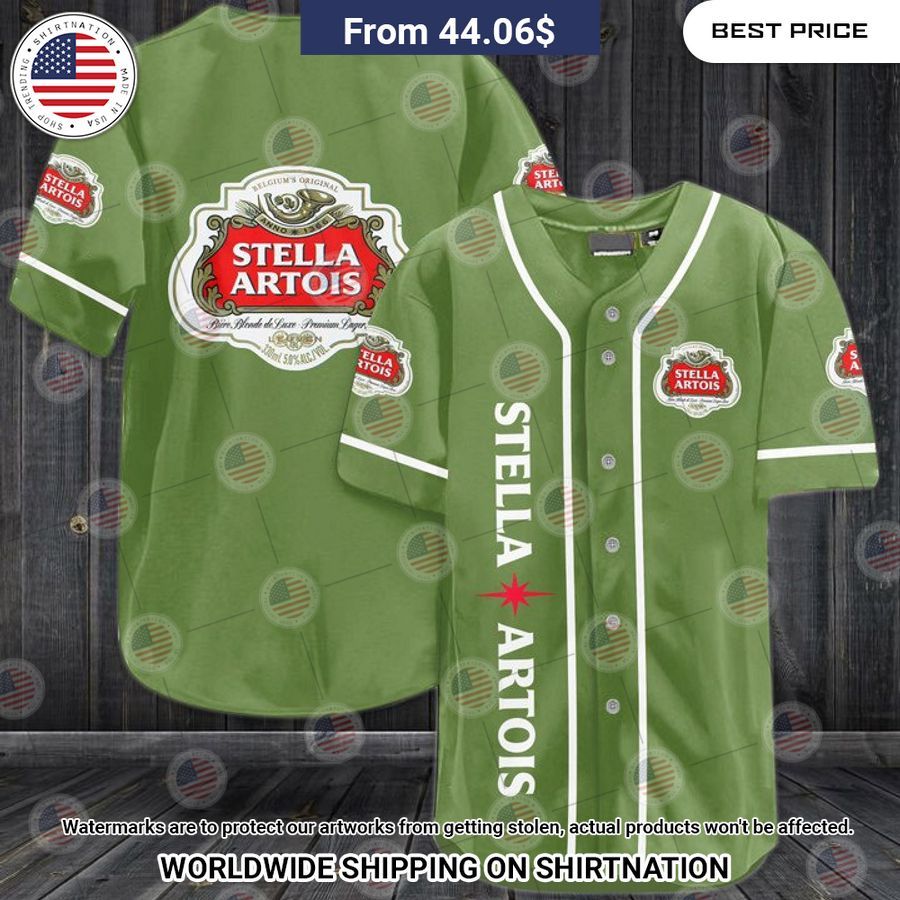Stella Artois Baseball Shirt Unisex T-shirt, Sweatshirt, Hoodie, Long Sleeve Tee - T-Shirt, Sweatshirt, Hoodie