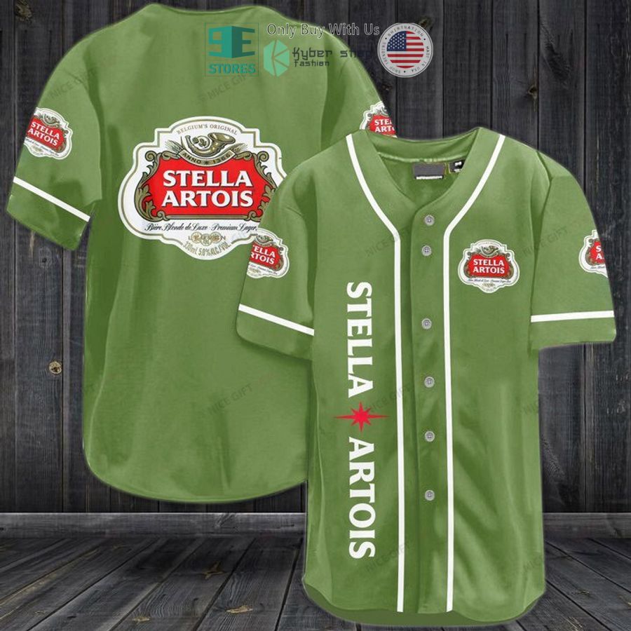 BEST Stella Artois green Baseball Jersey Unisex T-shirt, Sweatshirt, Hoodie, Long Sleeve Tee - T-Shirt, Sweatshirt, Hoodie