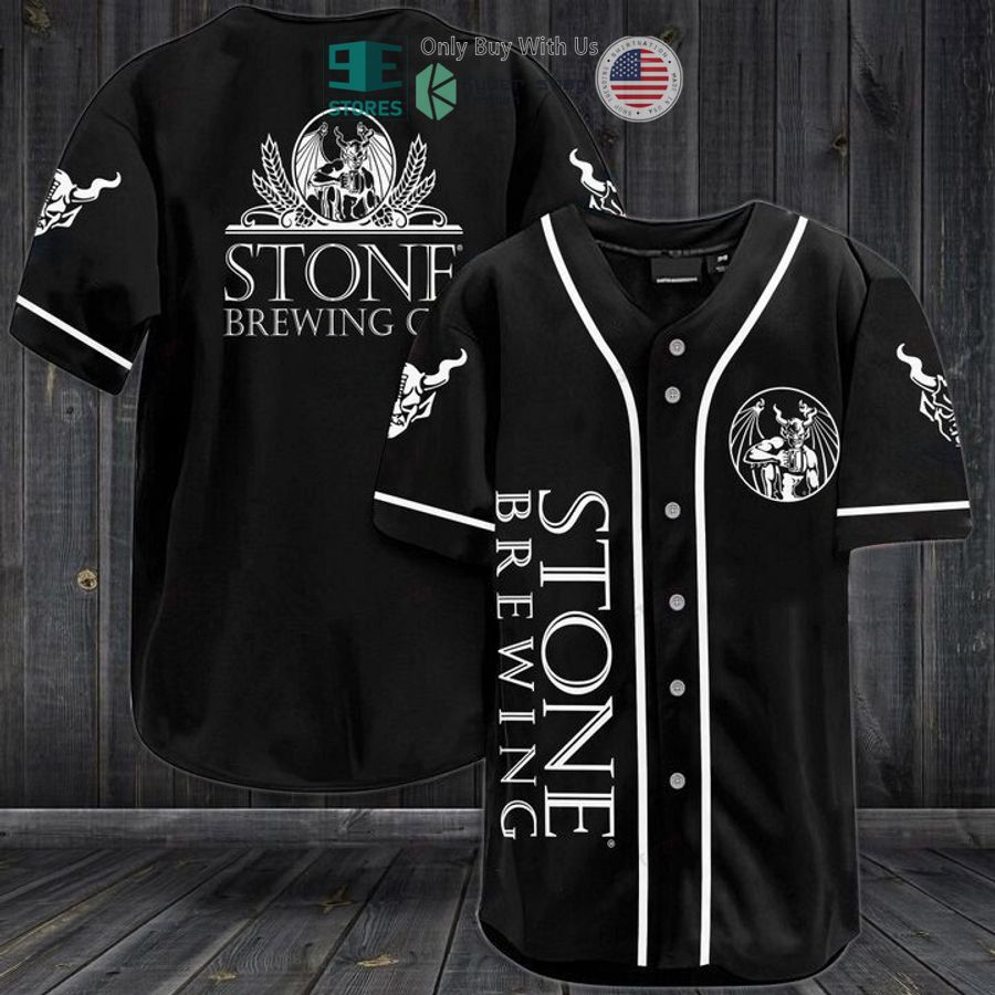 BEST Stone Brewing logo black Baseball Jersey Unisex T-shirt, Sweatshirt, Hoodie, Long Sleeve Tee - T-Shirt, Sweatshirt, Hoodie