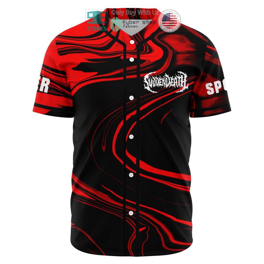 BEST Svdden Death logo black red Baseball Jersey Unisex T-shirt, Sweatshirt, Hoodie, Long Sleeve Tee - T-Shirt, Sweatshirt, Hoodie