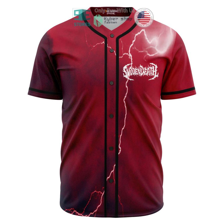 BEST Svdden Death logo red Baseball Jersey Unisex T-shirt, Sweatshirt, Hoodie, Long Sleeve Tee - T-Shirt, Sweatshirt, Hoodie