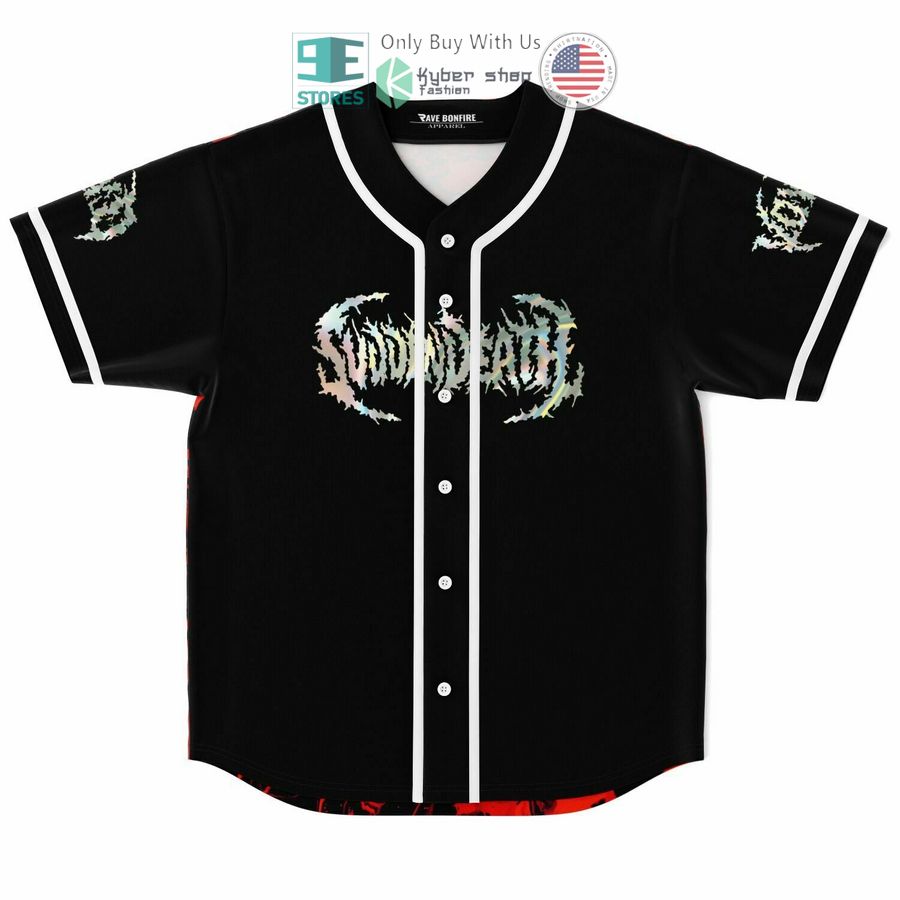 BEST Svdden Death logo red black Baseball Jersey Unisex T-shirt, Sweatshirt, Hoodie, Long Sleeve Tee - T-Shirt, Sweatshirt, Hoodie
