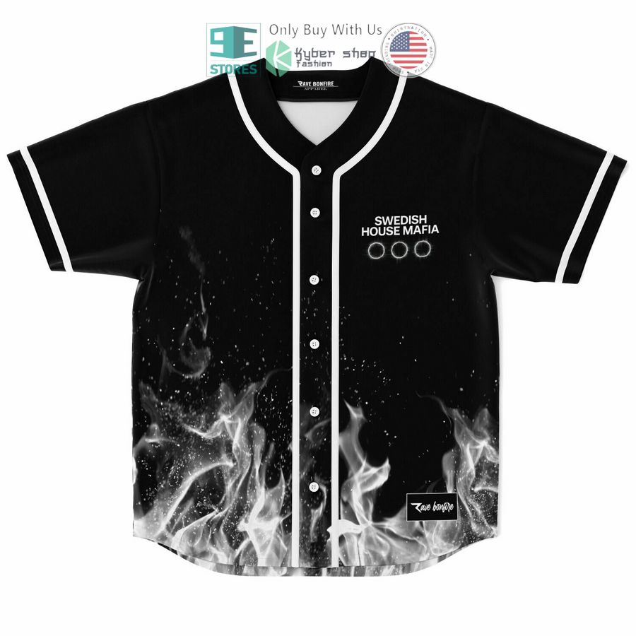 BEST Swedish House Mafia fire black Baseball Jersey Unisex T-shirt, Sweatshirt, Hoodie, Long Sleeve Tee - T-Shirt, Sweatshirt, Hoodie