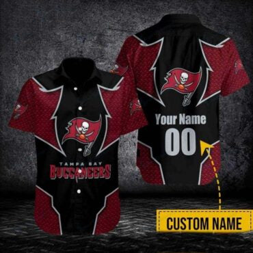 Tampa Bay Buccaneers Red Diamond Texture Hawaiian Shirt Unisex T-shirt, Sweatshirt, Hoodie, Long Sleeve Tee - T-Shirt, Sweatshirt, Hoodie