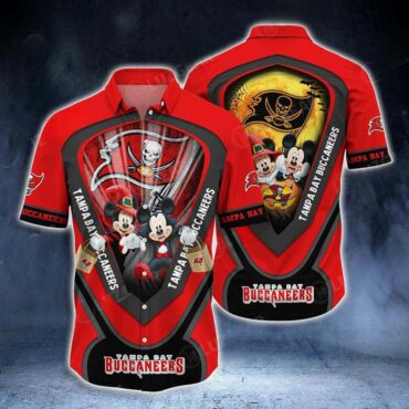 Tampa Bay Buccaneers Sunset Pirate Hawaiian Shirt Unisex T-shirt, Sweatshirt, Hoodie, Long Sleeve Tee - T-Shirt, Sweatshirt, Hoodie