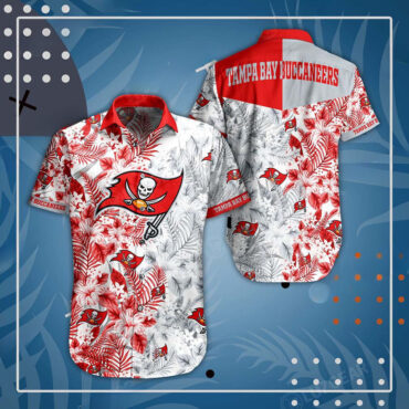 Tampa Bay Buccaneers Tropical Buccaneer Hawaiian Shirt Unisex T-shirt, Sweatshirt, Hoodie, Long Sleeve Tee - T-Shirt, Sweatshirt, Hoodie