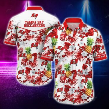 Tampa Bay Buccaneers Tropical Patterns Graphic Hawaiian Shirt Unisex T-shirt, Sweatshirt, Hoodie, Long Sleeve Tee - T-Shirt, Sweatshirt, Hoodie
