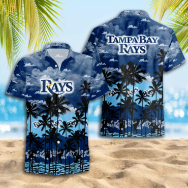Tampa Bay Rays Coastal Clouds Hawaiian Shirt Unisex T-shirt, Sweatshirt, Hoodie, Long Sleeve Tee - T-Shirt, Sweatshirt, Hoodie