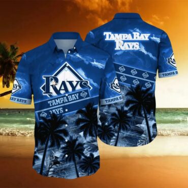 Tampa Bay Rays Ocean Sunset Hawaiian Shirt Unisex T-shirt, Sweatshirt, Hoodie, Long Sleeve Tee - T-Shirt, Sweatshirt, Hoodie