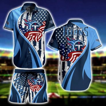 Tennessee Titans All-American Pride Hawaiian Shirt Unisex T-shirt, Sweatshirt, Hoodie, Long Sleeve Tee - T-Shirt, Sweatshirt, Hoodie