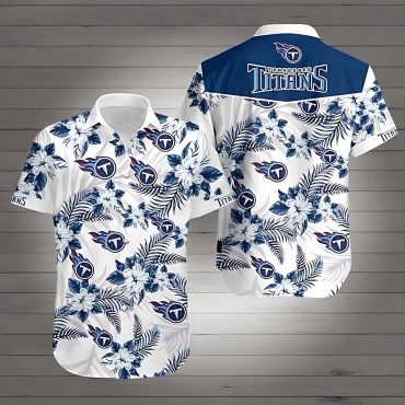 Tennessee Titans Floral Paradise Hawaiian Shirt Unisex T-shirt, Sweatshirt, Hoodie, Long Sleeve Tee - T-Shirt, Sweatshirt, Hoodie
