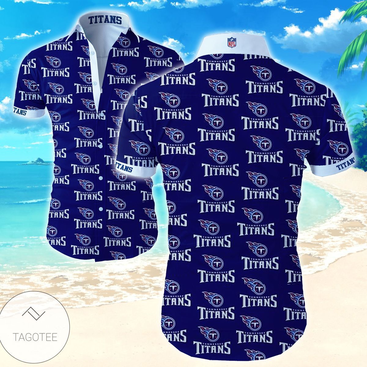 Tennessee Titans Funny Design Hawaiian Shirt Look Unisex T-shirt, Sweatshirt, Hoodie, Long Sleeve Tee - T-Shirt, Sweatshirt, Hoodie
