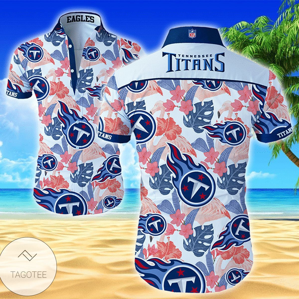 Tennessee Titans Funny Hawaiian Shirts For Men Unisex T-shirt, Sweatshirt, Hoodie, Long Sleeve Tee - T-Shirt, Sweatshirt, Hoodie