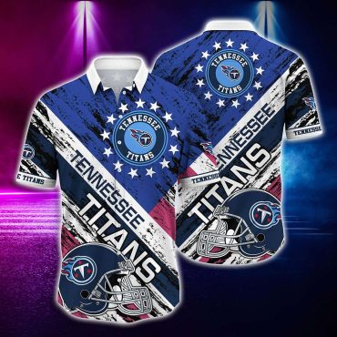 Tennessee Titans Graphic American Flag Hawaiian Shirt Unisex T-shirt, Sweatshirt, Hoodie, Long Sleeve Tee - T-Shirt, Sweatshirt, Hoodie