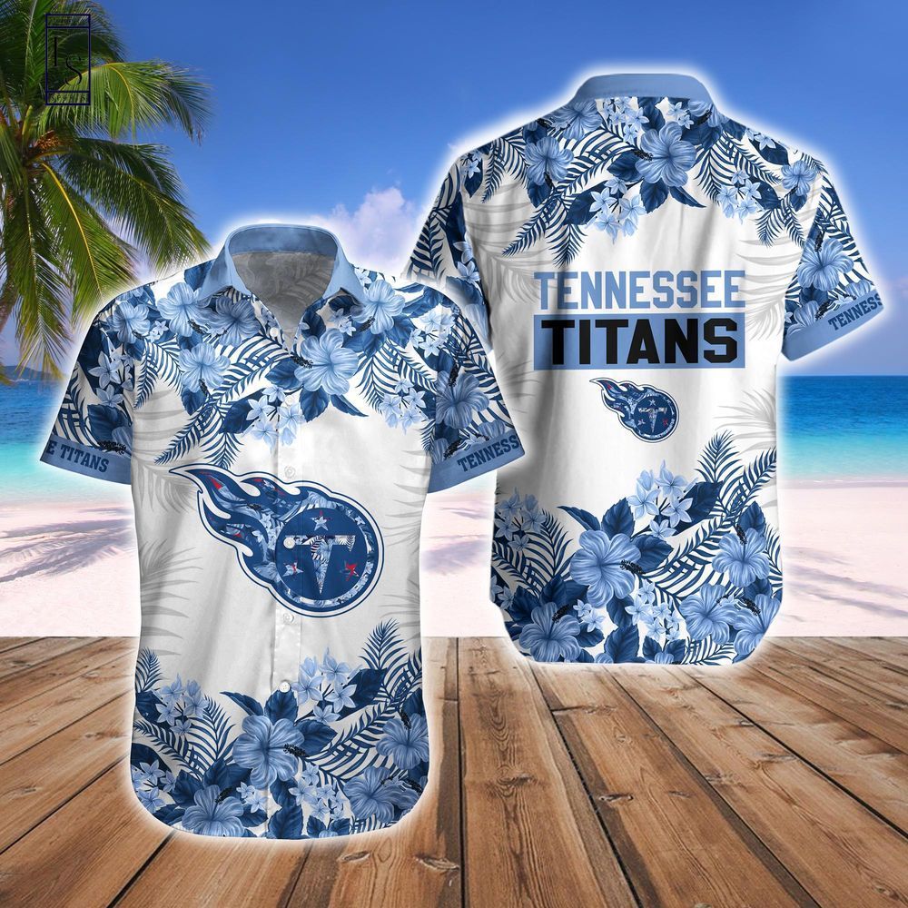 Tennessee Titans Hawaiian Shirt Tropical Short Combo Set Unisex T-shirt, Sweatshirt, Hoodie, Long Sleeve Tee - T-Shirt, Sweatshirt, Hoodie