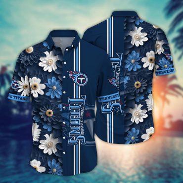 Tennessee Titans Ocean Breeze Hawaiian Shirt Unisex T-shirt, Sweatshirt, Hoodie, Long Sleeve Tee - T-Shirt, Sweatshirt, Hoodie
