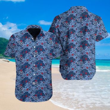 Tennessee Titans Ocean Wave Hawaiian Shirt Unisex T-shirt, Sweatshirt, Hoodie, Long Sleeve Tee - T-Shirt, Sweatshirt, Hoodie