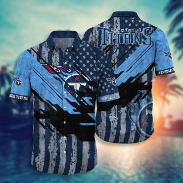 Tennessee Titans Patriot Wave Hawaiian Shirt Unisex T-shirt, Sweatshirt, Hoodie, Long Sleeve Tee - T-Shirt, Sweatshirt, Hoodie