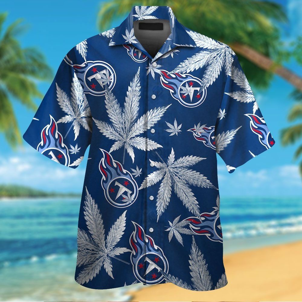 Tennessee Titans Short Sleeve Button Up Tropical Hawaiian Shirt VER011 Unisex T-shirt, Sweatshirt, Hoodie, Long Sleeve Tee - T-Shirt, Sweatshirt, Hoodie