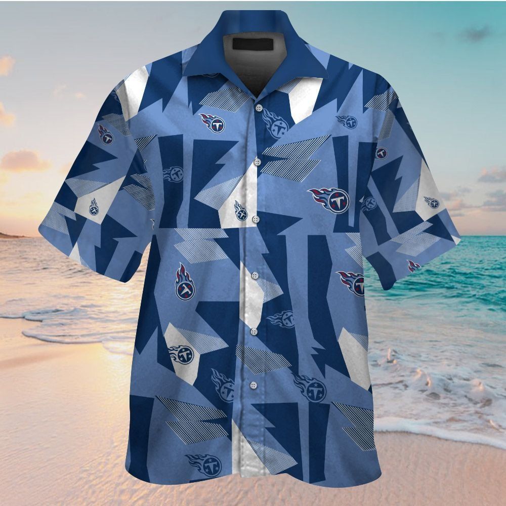 Tennessee Titans Short Sleeve Button Up Tropical Hawaiian Shirt VER020 Unisex T-shirt, Sweatshirt, Hoodie, Long Sleeve Tee - T-Shirt, Sweatshirt, Hoodie
