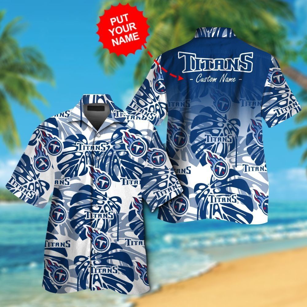 Tennessee Titans Short Sleeve Button Up Tropical Hawaiian Shirt VER026 Unisex T-shirt, Sweatshirt, Hoodie, Long Sleeve Tee - T-Shirt, Sweatshirt, Hoodie