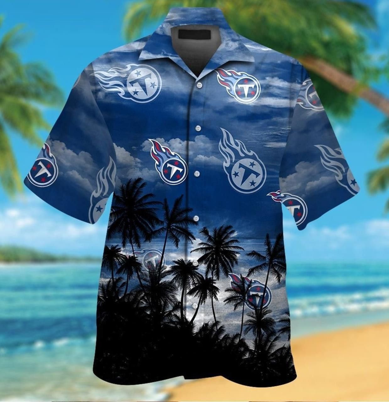 Tennessee Titans Vibrant Hawaiian Shirt Unique Design Unisex T-shirt, Sweatshirt, Hoodie, Long Sleeve Tee - T-Shirt, Sweatshirt, Hoodie