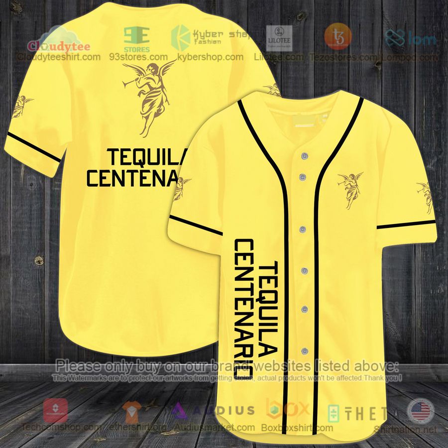HOT Tequila Centenario Baseball Jersey Shirt Unisex T-shirt, Sweatshirt, Hoodie, Long Sleeve Tee - T-Shirt, Sweatshirt, Hoodie