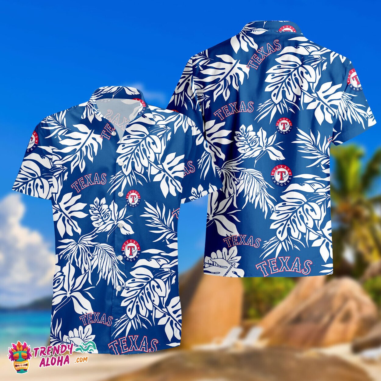 Texas Rangers Baseball Aloha Fan Hawaiian Beach Shirt for Enthusiasts Unisex T-shirt, Sweatshirt, Hoodie, Long Sleeve Tee - T-Shirt, Sweatshirt, Hoodie