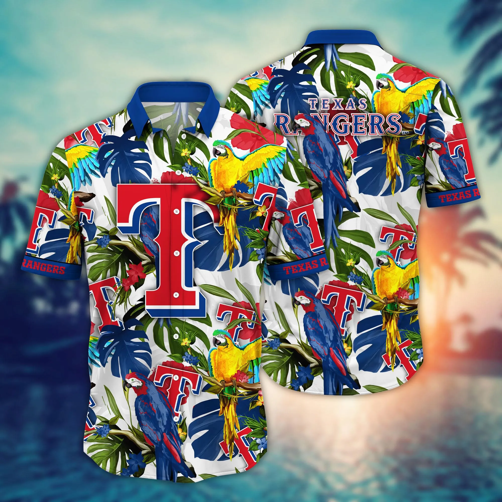 Texas Rangers MLB Hawaiian Shirt Ice-Cold Drinkstime Soccer Shirts Unisex T-shirt, Sweatshirt, Hoodie, Long Sleeve Tee - T-Shirt, Sweatshirt, Hoodie