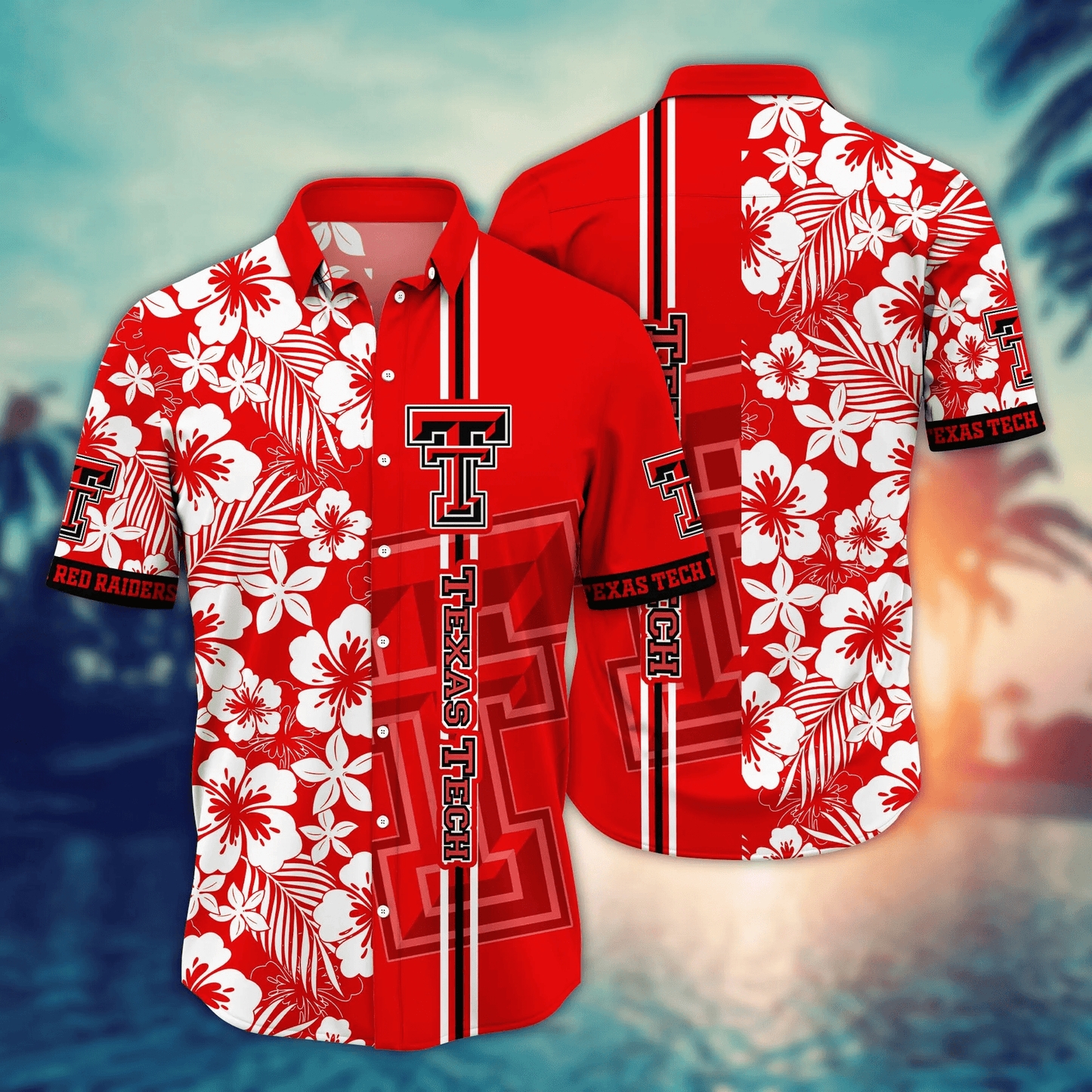 Texas Tech Red Raiders NCAA Hawaiian Shirt Sprinklerstime Aloha Shirt Unisex T-shirt, Sweatshirt, Hoodie, Long Sleeve Tee - T-Shirt, Sweatshirt, Hoodie