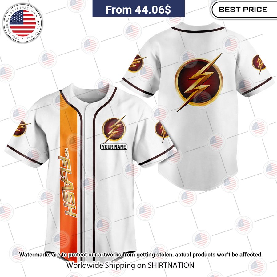 HOT The Flash Custom Baseball Shirt Unisex T-shirt, Sweatshirt, Hoodie, Long Sleeve Tee - T-Shirt, Sweatshirt, Hoodie