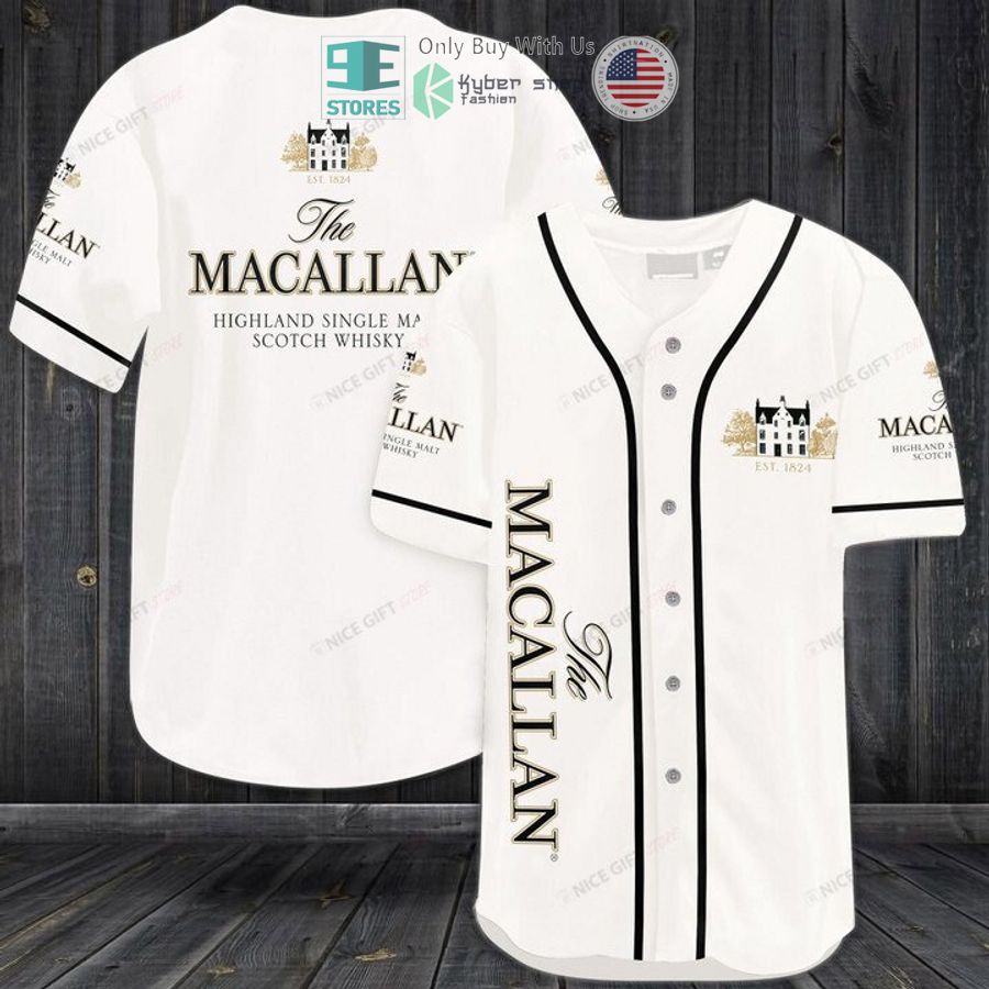 BEST The Macallan Scotch Whisky white Baseball Jersey Unisex T-shirt, Sweatshirt, Hoodie, Long Sleeve Tee - T-Shirt, Sweatshirt, Hoodie