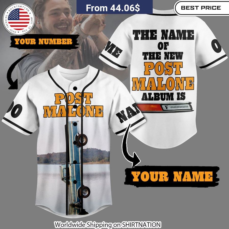 The Name Of The New Post Malone Album Is CUSTOM Baseball Jersey Unisex T-shirt, Sweatshirt, Hoodie, Long Sleeve Tee - T-Shirt, Sweatshirt, Hoodie