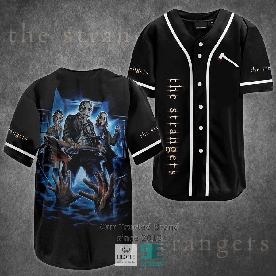 The Strangers Horror Movie Baseball Jersey Unisex T-shirt, Sweatshirt, Hoodie, Long Sleeve Tee - T-Shirt, Sweatshirt, Hoodie