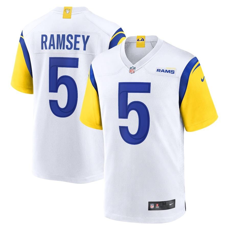 Jalen Ramsey Los Angeles Rams Jersey football jersey product view 1
