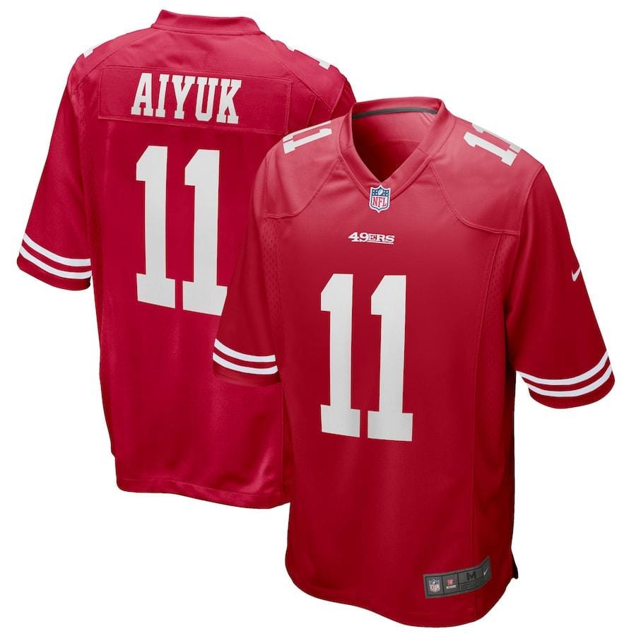 Brandon Aiyuk San Francisco 49ers Jersey football jersey product view 1