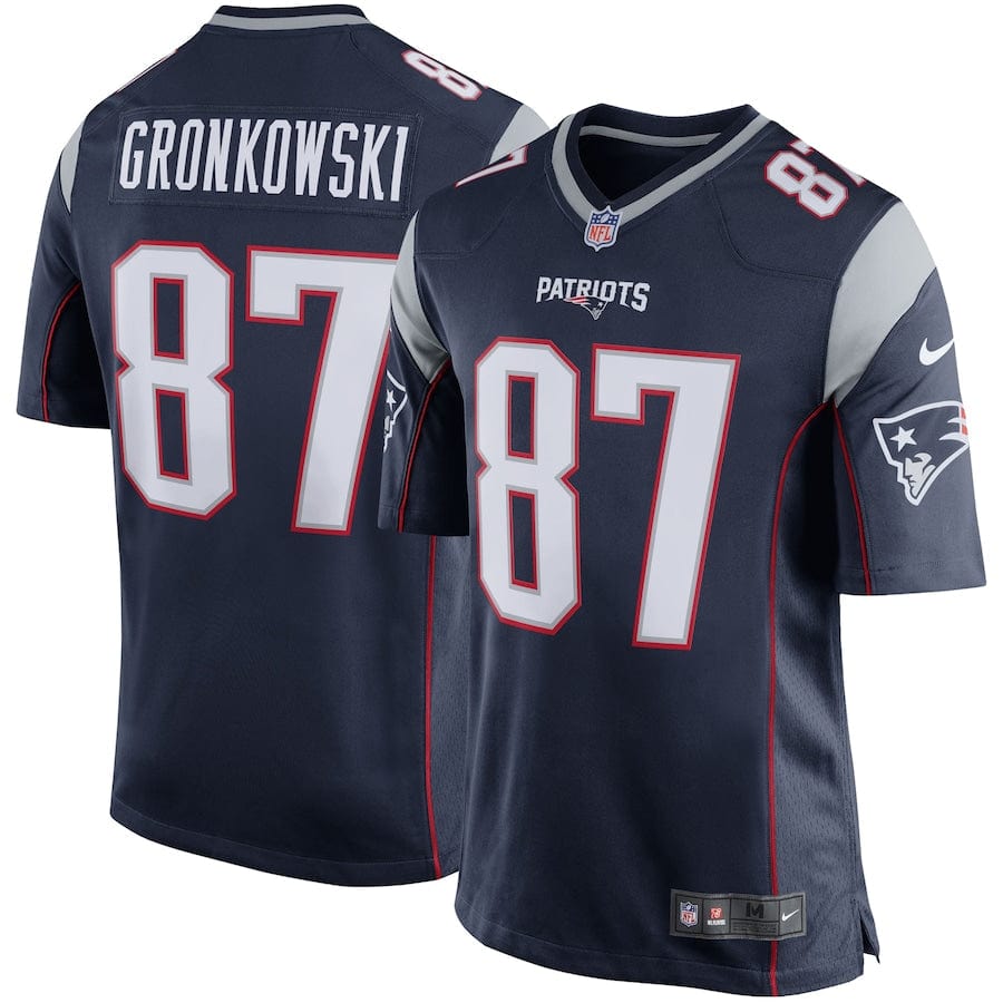 Rob Gronkowski New England Patriots Jersey football jersey product view 1