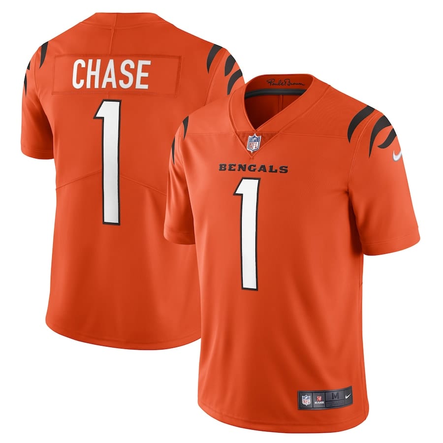 Ja'Marr Chase Cincinnati Bengals Jersey football jersey product view 1
