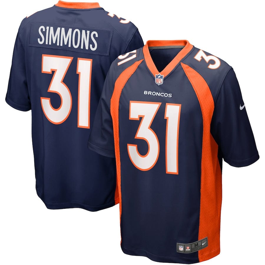 Justin Simmons Denver Broncos Jersey football jersey product view 1