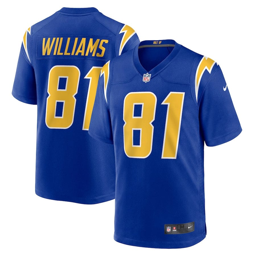 Mike Williams Los Angeles Chargers Jersey football jersey product view 1