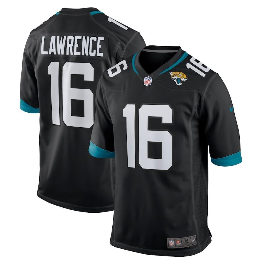 Trevor Lawrence Jacksonville Jaguars Jersey football jersey product view 1