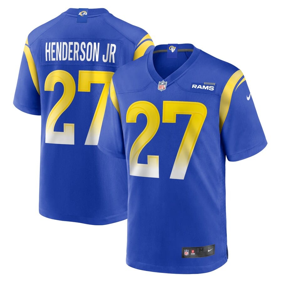 Darrell Henderson Jr Los Angeles Rams Jersey football jersey product view 1