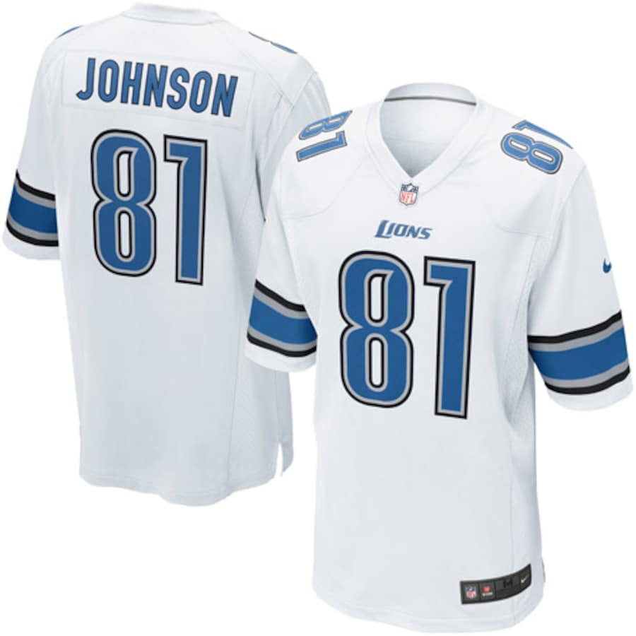 Calvin Johnson Detroit Lions Jersey football jersey product view 1